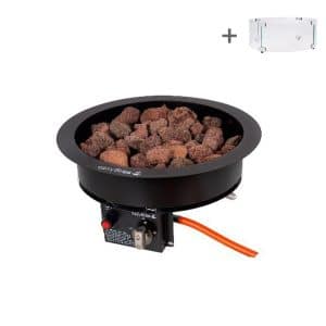 Brûleur encastrable 30 cm Ø | Noir | Easyfires