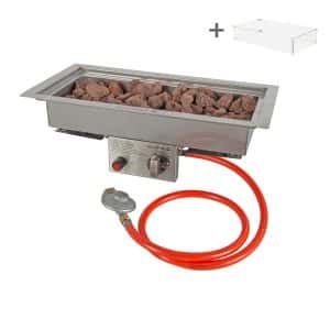 Cheminée de table | EasyFires | Inox | 25x50 cm