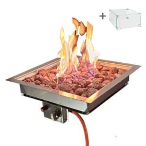 Cheminée de table | Easyfires | Inox | 50x50 cm