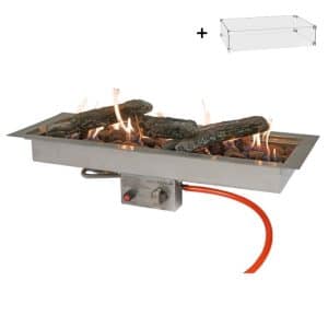 Cheminée de table | EasyFires | Inox | 26x76 cm