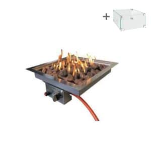 Brûleur encastrable 32 × 32 | Inox | Enjoyfires