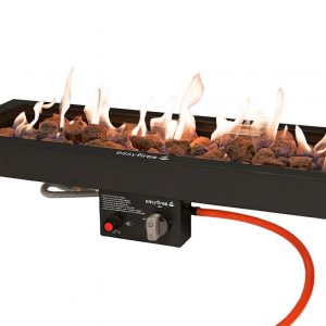 Cheminée de table | EasyFires | Inox en Noire | 26x76 cm
