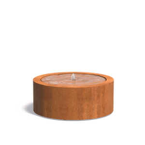 Table d’eau | Acier Corten | Hauteur 40 cm | Ø 100 cm