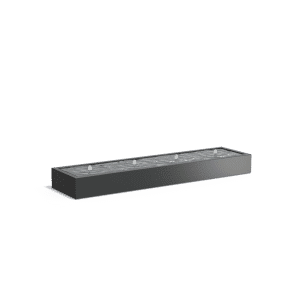 Table d’eau | Aluminium | Hauteur 40 cm | 400 x 100 cm