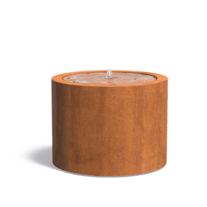 Table d’eau | Acier Corten | Hauteur 75 cm | Ø 100 cm
