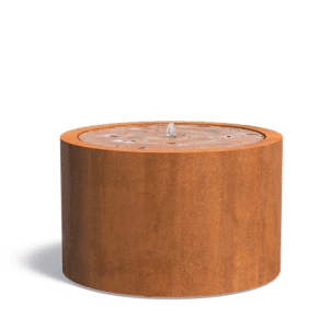 Table d’eau | Acier Corten | Hauteur 75 cm | Ø 120 cm