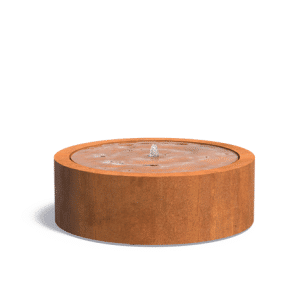 Table d’eau | Acier Corten | Hauteur 40 cm | Ø 120 cm