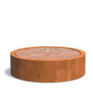 Table d’eau | Acier Corten | Hauteur 40 cm | Ø 145 cm