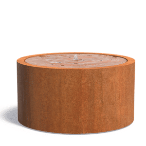 Table d’eau | Acier Corten | Hauteur 75 cm | Ø 145 cm
