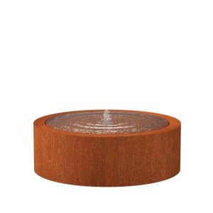 Enjoywater | Table d’eau | Acier Corten | Hauteur 40 cm | Ø100 cm