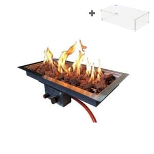 Brûleur encastrable 60 × 30 | Inox | Enjoyfires