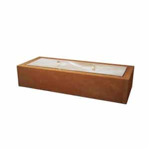 Enjoywater | Table d’eau en acier Corten | Hauteur 40 cm | 150 x 60 cm
