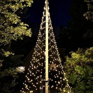 Sapin de Noël LED Montejaur | mât inclus | 4 mètres | Wave