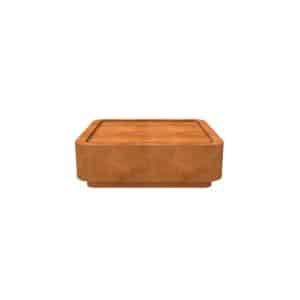 Enjoywater | Table d’eau en acier Corten à coins arrondis | Hauteur 40 cm | 60 x 60 cm