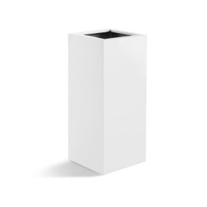 Hoge witte polyester plantenbak