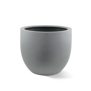 ronde grijze polyester plantenbak