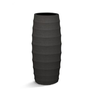 Hoge vaas polyester donker