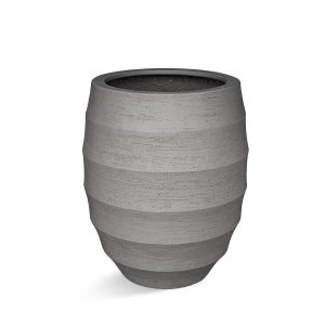 Grijze hoge polyester plantenbak