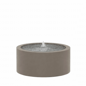 Watertafel rond 80 cm beigegrijs