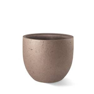 Polyester Jardinière | Grigio New Egg Pot Bronze | Dim. variées