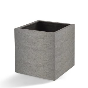 Jardinière en polyester | Terreno Cube Clay | Dim. variées