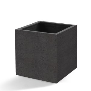 Jardinière en polyester | Terreno Cube Earth | Dim. variées