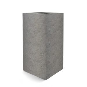 Jardinière haute en polyester | Terreno Cube High Clay | Dim. variées