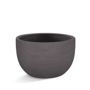 Polyester Jardinière | Terreno New Egg Pot Low Ash Brown | Dim. variées