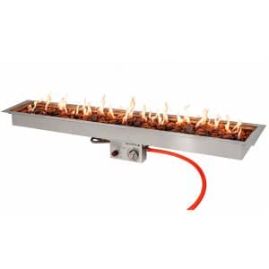 Brûleur encastrable | Easyfires | Inox | 26x182 cm